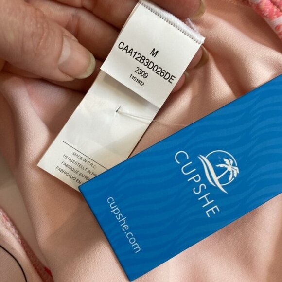 Cupshe Pink Leopard bikini Size medium - Picture 7 of 12